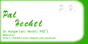 pal hechtl business card